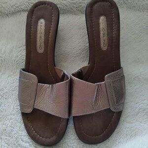Bandolino wedge sandals, size 8M, Brown, Used